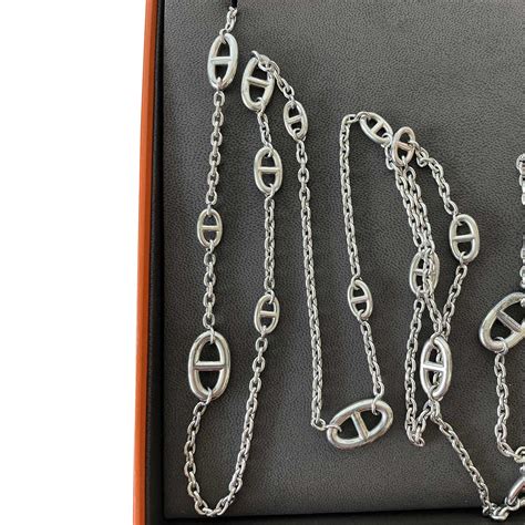 hermes mens chain|authentic hermes necklaces.